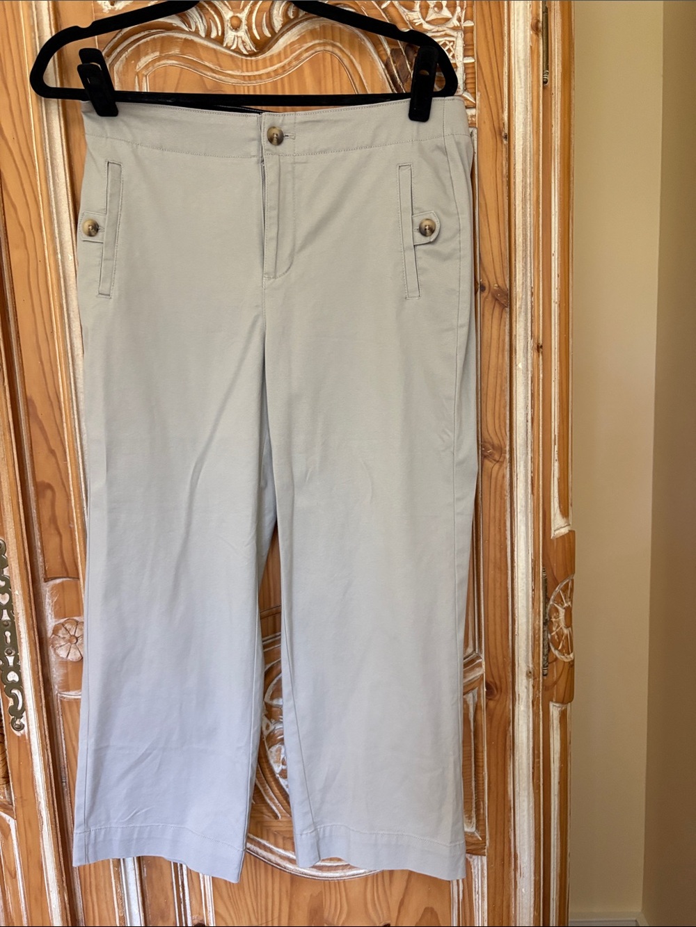 Chico's Wide Leg Pants in Light Taupe New